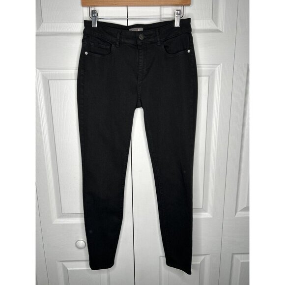 DL1961 Emma Riker Black Denim Low Rise Instasculpt Skinny Jeans Women's Size 28 - Picture 14 of 14